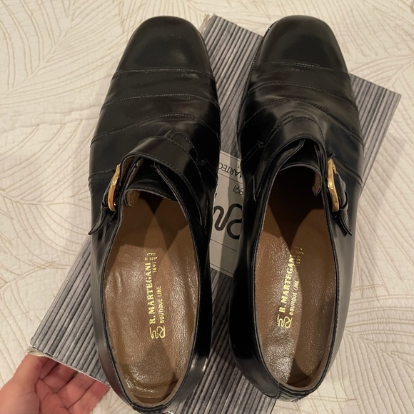 Vintage Romano Martegani Black Loafers NWT - Picture 2 of 11